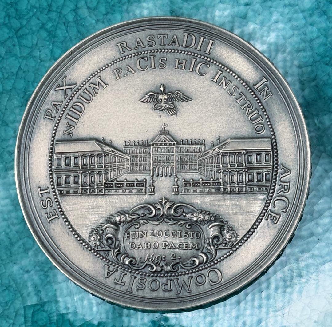 1955 ドイツ バーデン ヴィルヘルム 生誕300周年 大型 レア 純銀メダル