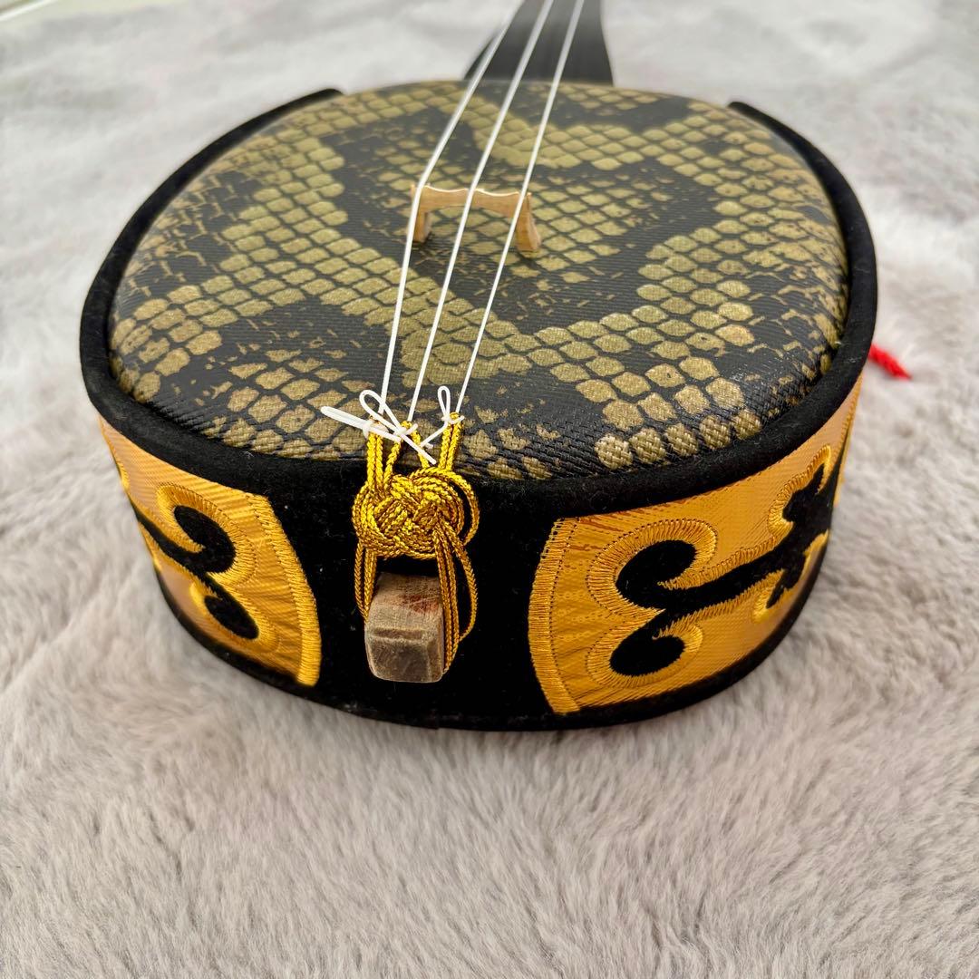 沖縄三線 ソフトケース 初心者 入門 弦楽器 和楽器 人工革 蛇　工四合