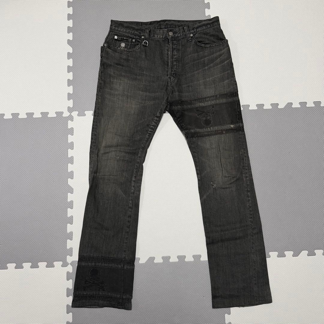 希少MastermindJAPAN マスターマインドジャパン　ブラックジーンズ