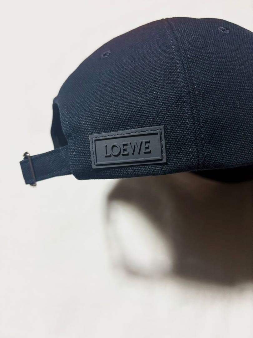 LOEWE ロエベ ロゴキャップ ネイビー サイズ59 納品書 タグ 箱付き