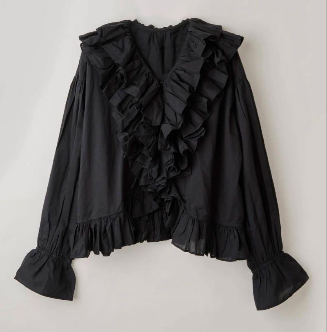 crinklecrinklecrinkle フリルポンチブラウス