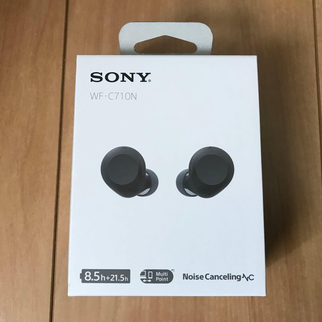 【新品・未使用】SONY WF-C710N ブラック ワイヤレスイヤホン