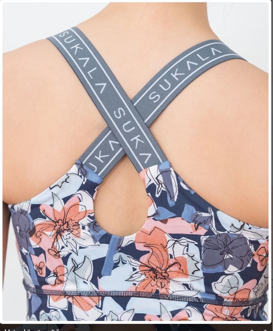 【SUKALA】2025年新作！【新品】ミックスフラワークロスロゴブラトップ！