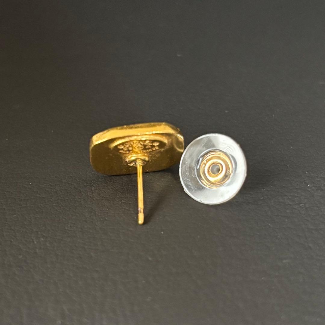 【良品】【シャネル】ロゴ ココマーク スクエア 99A ピアス 片方 片耳