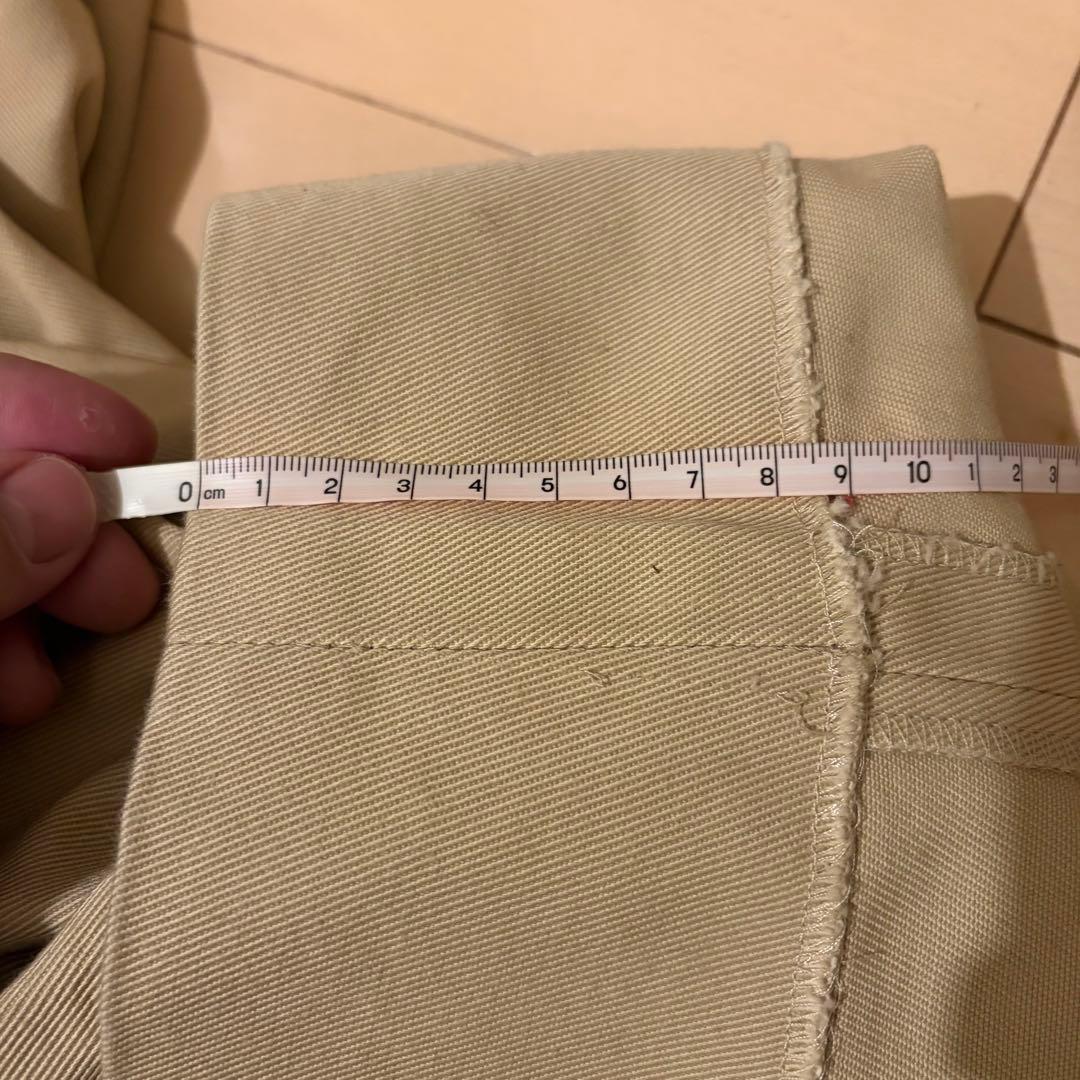 NEAT ツータックコットンパンツ　ベージュ チノパン サイズ46