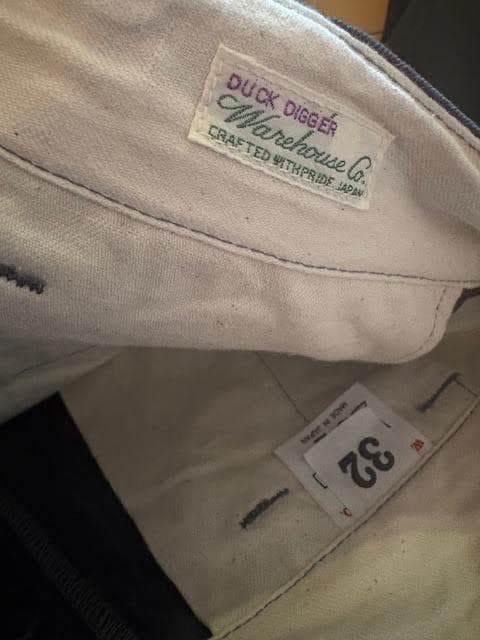 WAREHOUSE DUCK DIGGER チノパンツ 32 lot1082