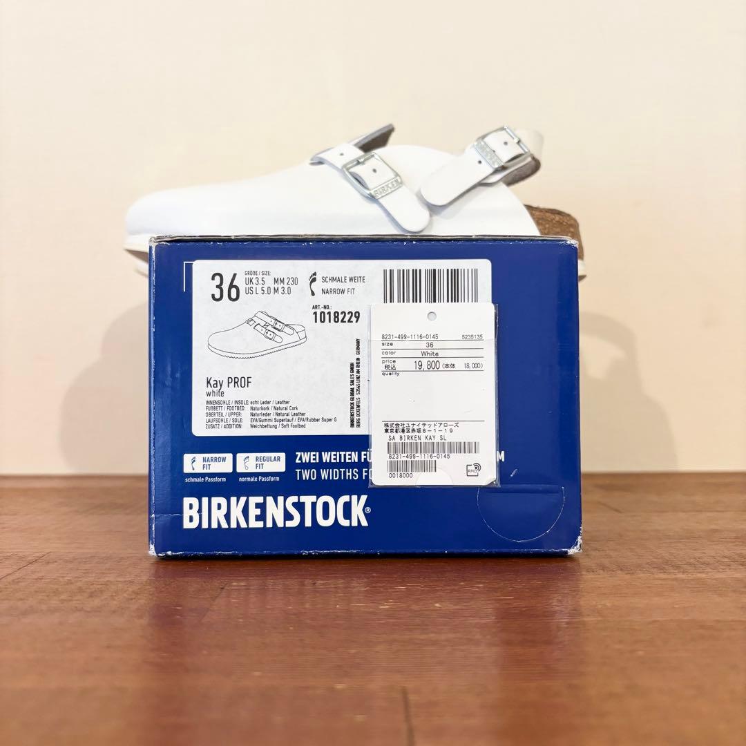 美品　ビルケンシュトック　ケイ　23.0センチ　ホワイト