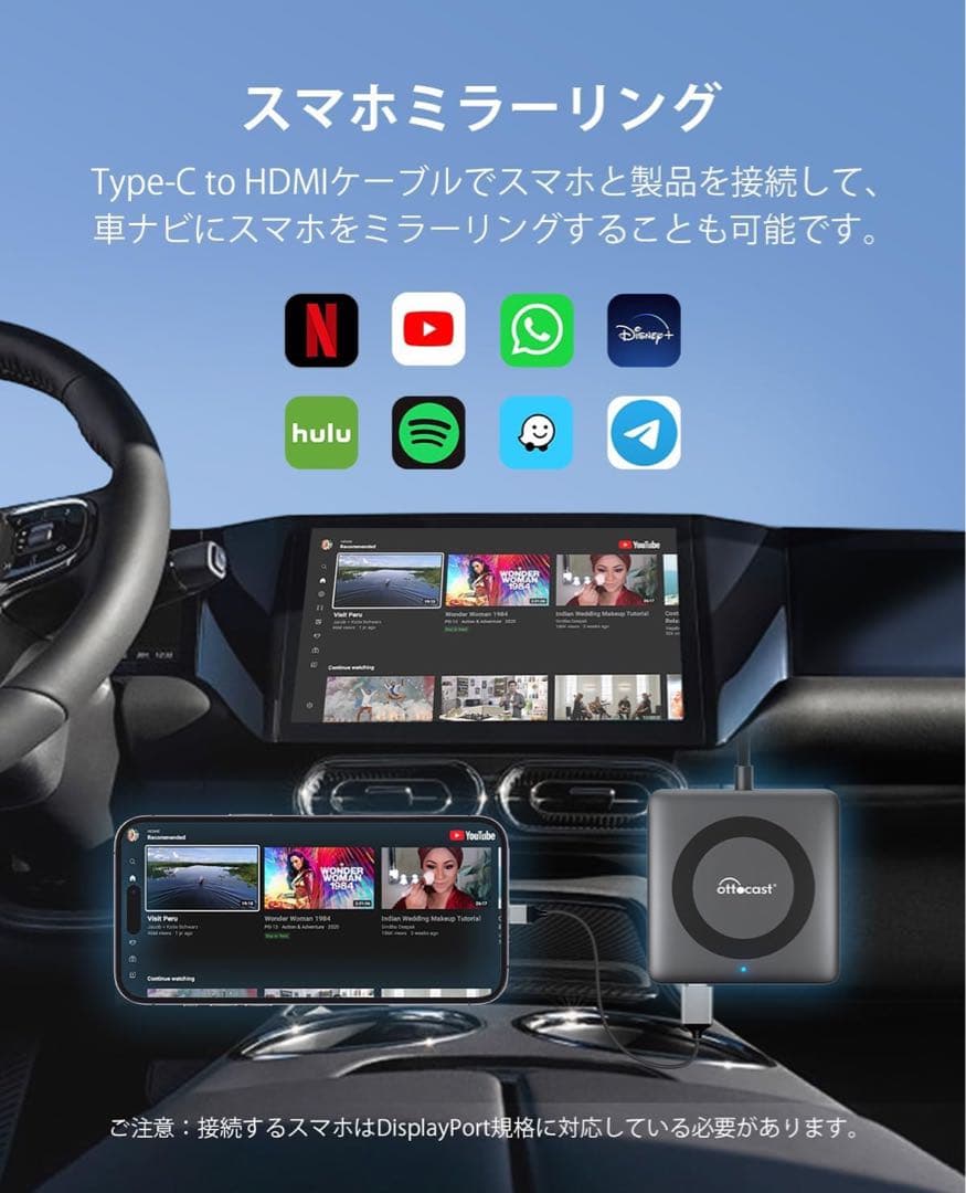 オットキャストOttocast Car TV Mate Pro