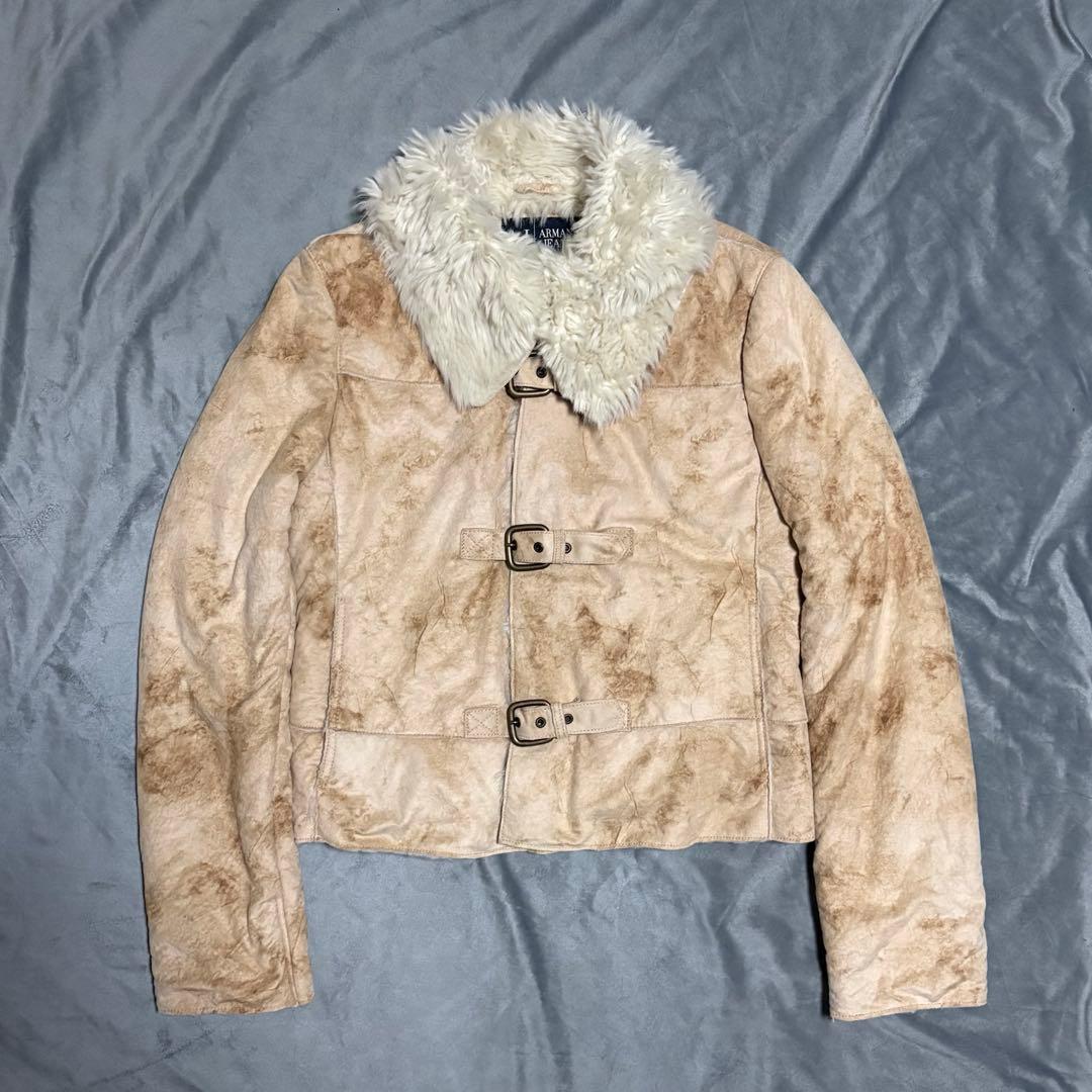 ジャケット・アウター ARMANI JEANS fur jacket