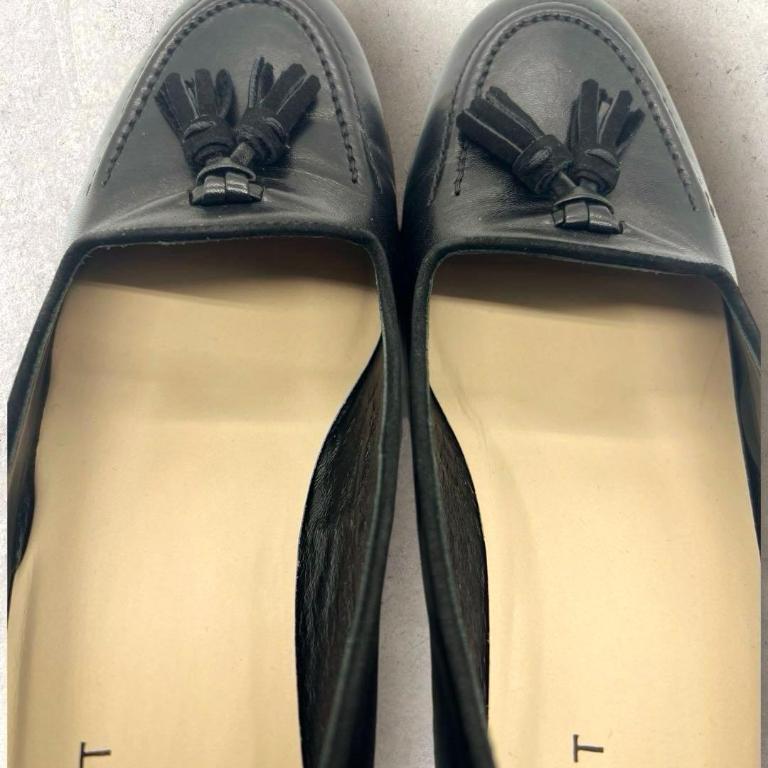 美品☆ マーガレットハウウェル　黒　ブラックローファー　タッセル　24.5㎝