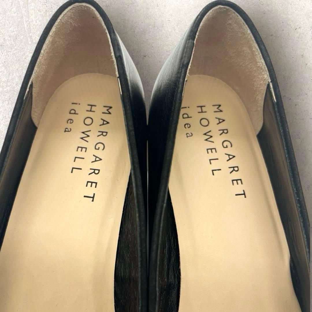 美品☆ マーガレットハウウェル　黒　ブラックローファー　タッセル　24.5㎝