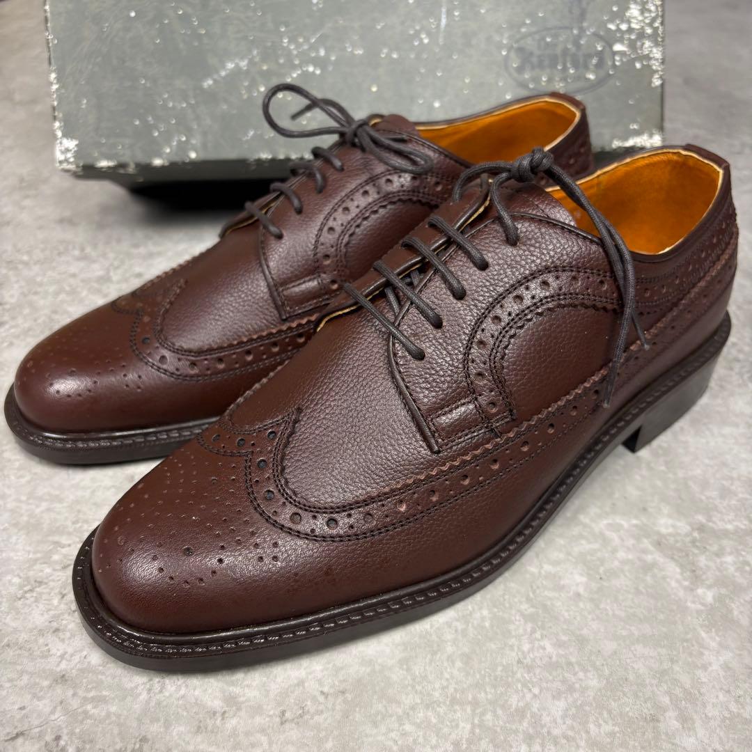 ケンフォード　ダービーシューズ　ウイングチップ　メダリオン　25.5 ブラウン