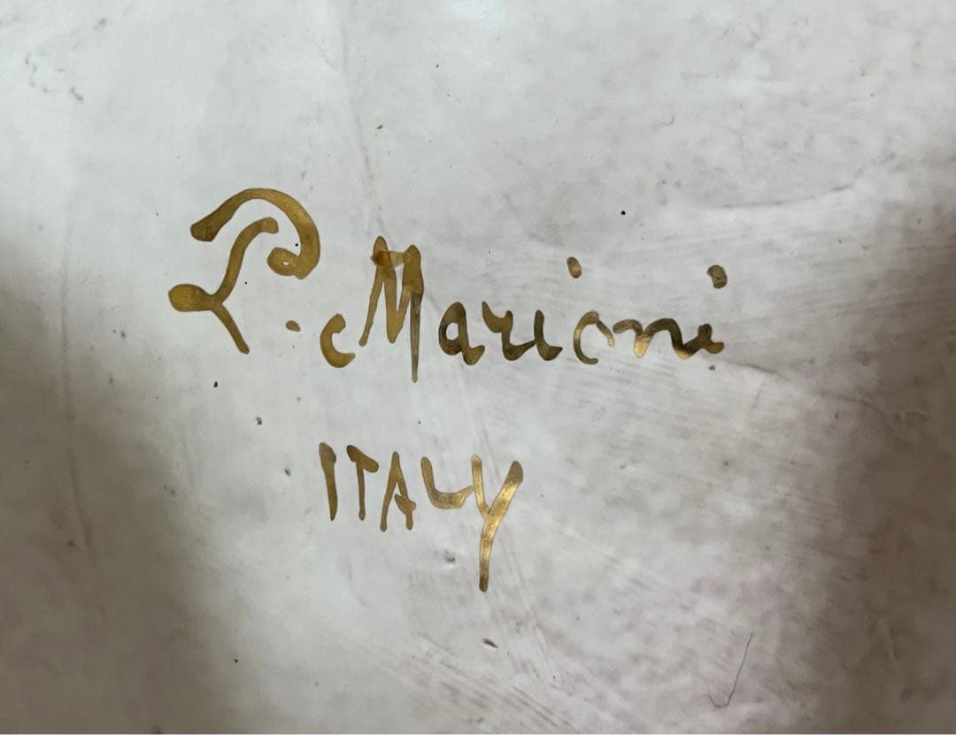 イタリア作家物☆ヴェネチアンマスクの貴婦人 仮面 陶器製壁掛オブジェ