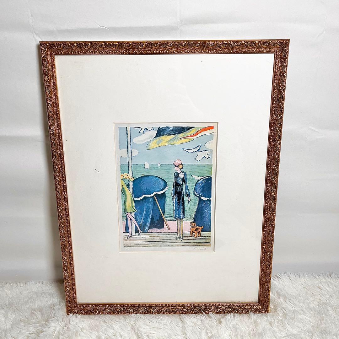 【希少作】カシニョール　EA版 「ドーヴィルの優雅な女性」直筆サイン