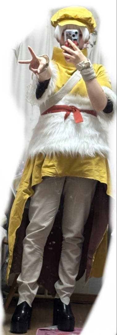 ドクターストーン羽京コスプレ衣装、ウィッグセット