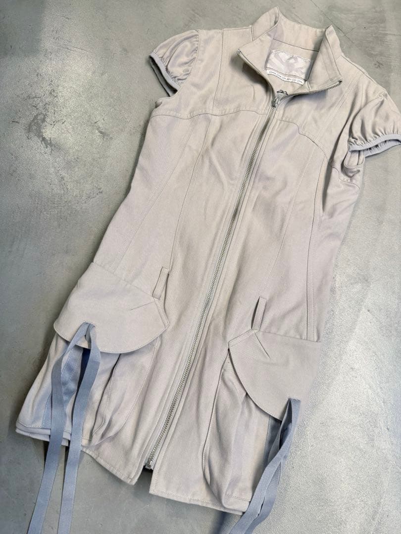 ワンピース SCULPTOR cargo zip-up dress