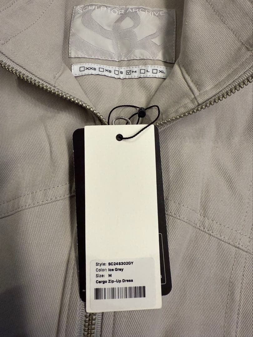 ワンピース SCULPTOR cargo zip-up dress