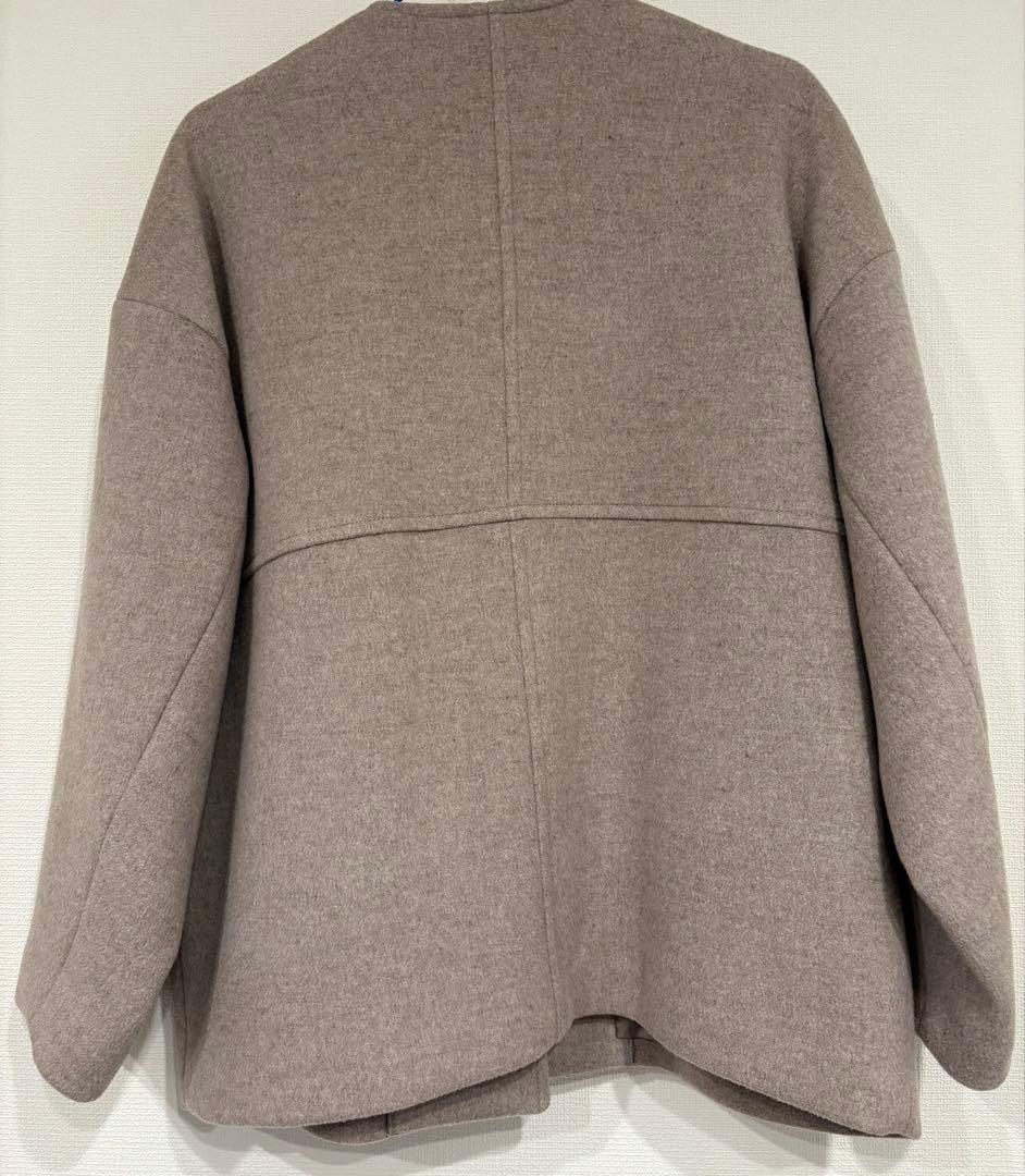 【JOURNAL STANDARD】スーパー140ビーバーノーカラーコート