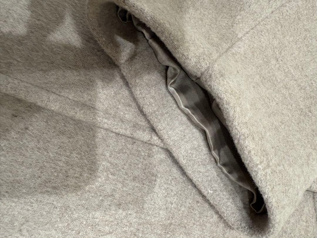 【JOURNAL STANDARD】スーパー140ビーバーノーカラーコート