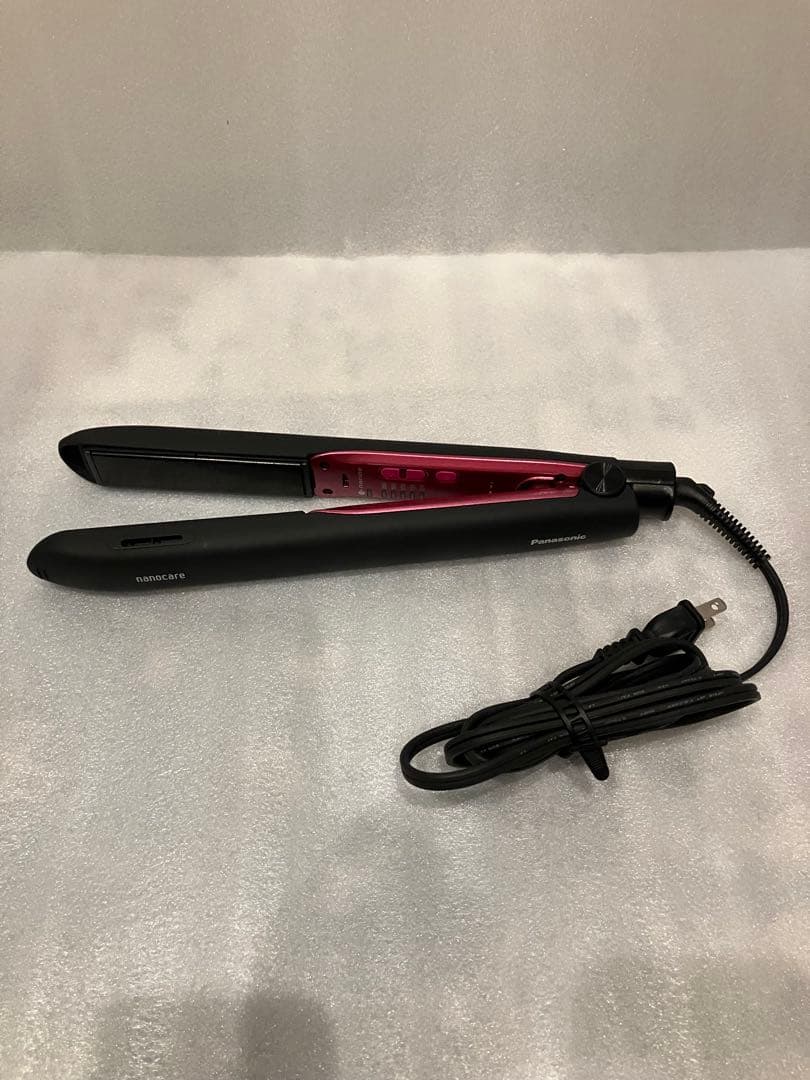 パナソニック ヘアーアイロン ストレート用 ナノケア 海外対応EH-HS9E-K