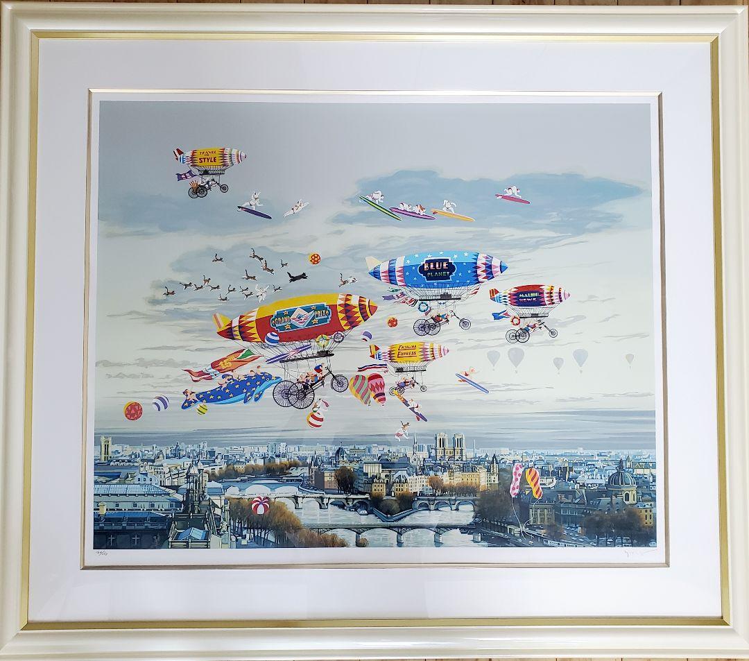 SGOSSKヒロ ヤマガタ　そよ風に乗って　シルクスクリーン　直筆サイン