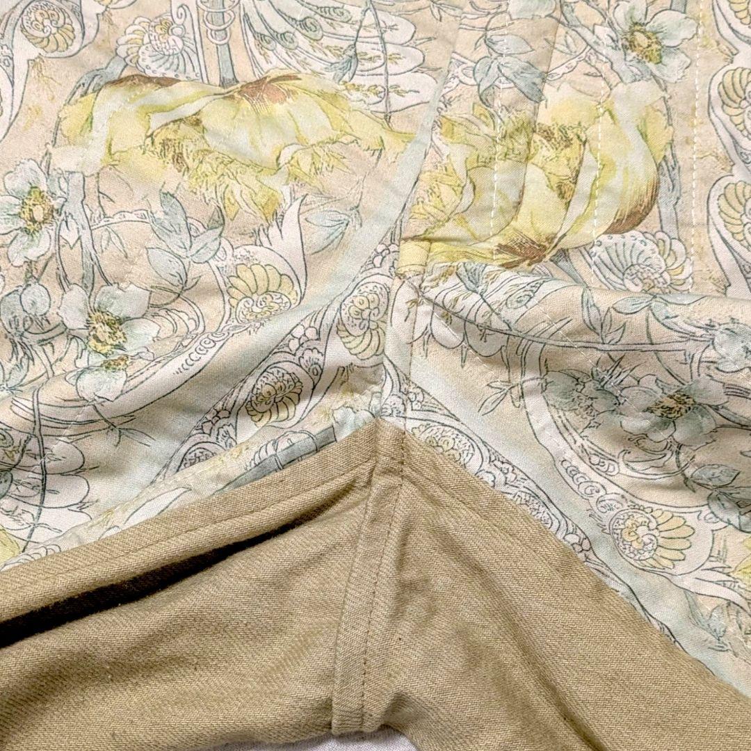 希少■DECO depuis1985■ボタニカルパッチパンツ S 日本製　花柄