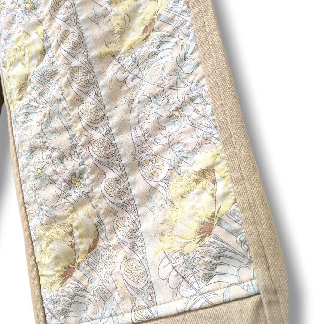 希少■DECO depuis1985■ボタニカルパッチパンツ S 日本製　花柄