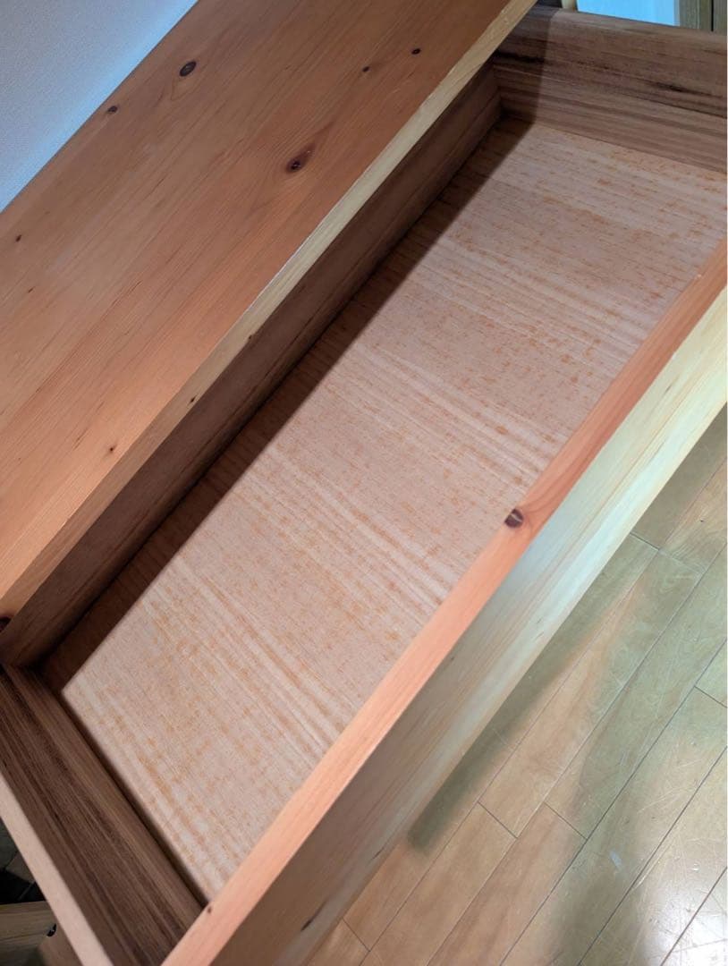 ■送料込■無印 MUJI パイン材 4段チェスト 木製棚 衣装棚 衣類収納 廃盤