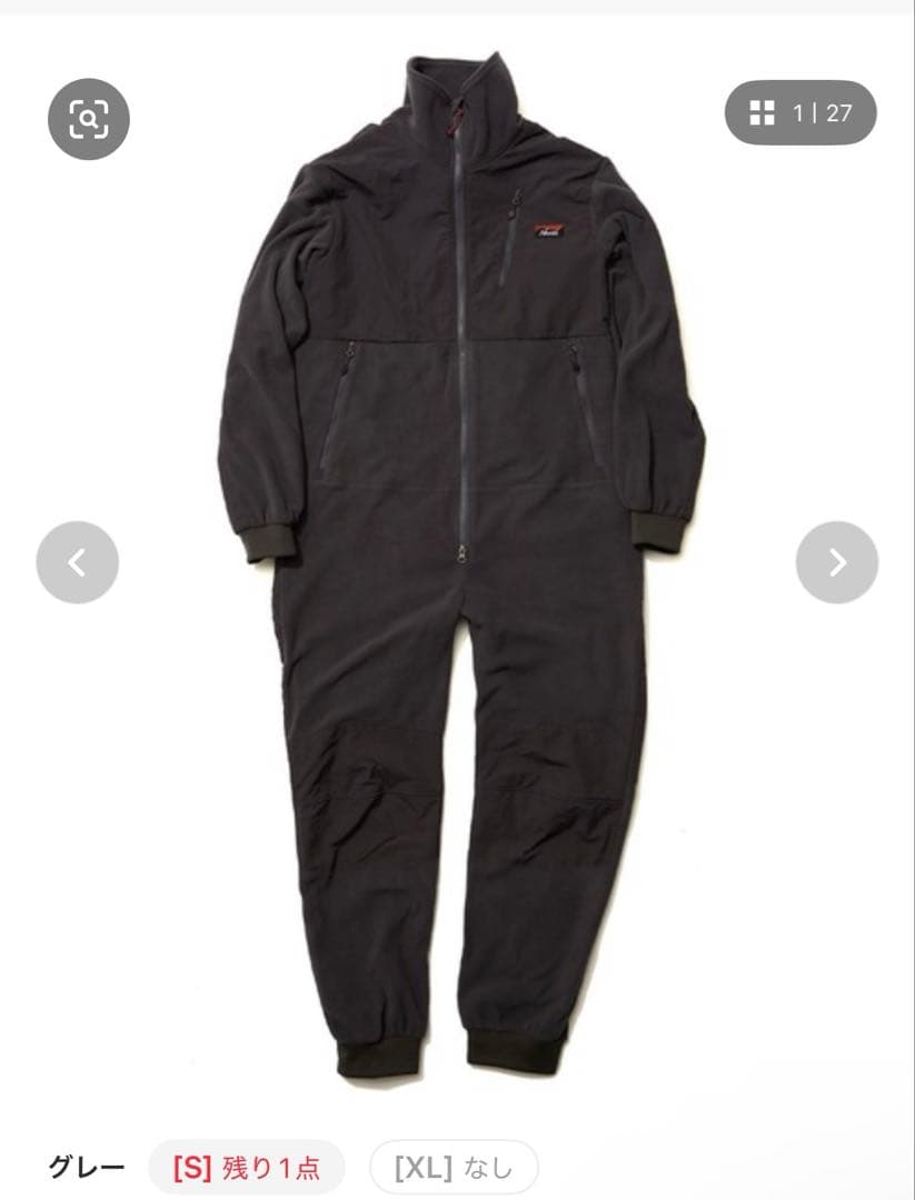 NANGA ブラック オーバーオール M つなぎ