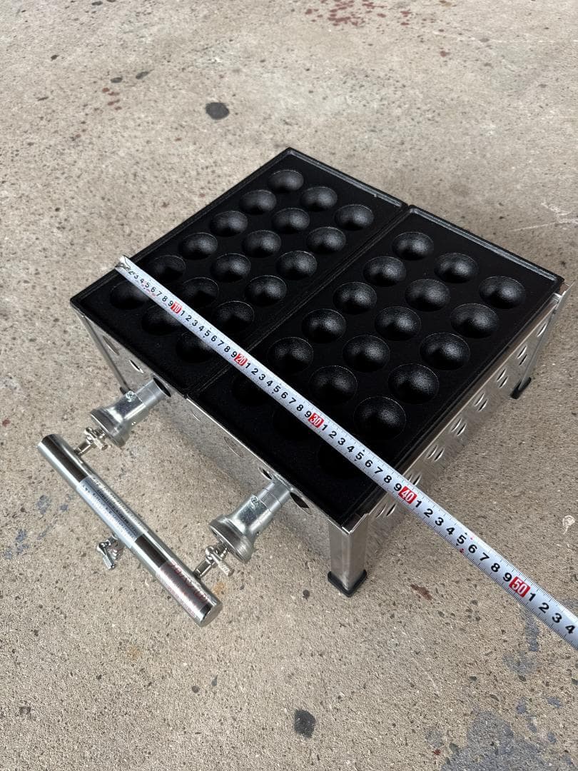 新品　業務用　たこ焼器　2連　大玉　18穴　プロパンガス　イベント　屋台⑴