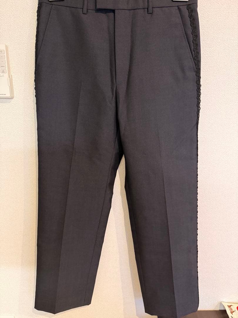 【さと】GUCCI スラックス パンツ 44 グレー ミケーレ期初期