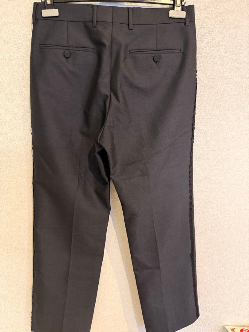 【さと】GUCCI スラックス パンツ 44 グレー ミケーレ期初期