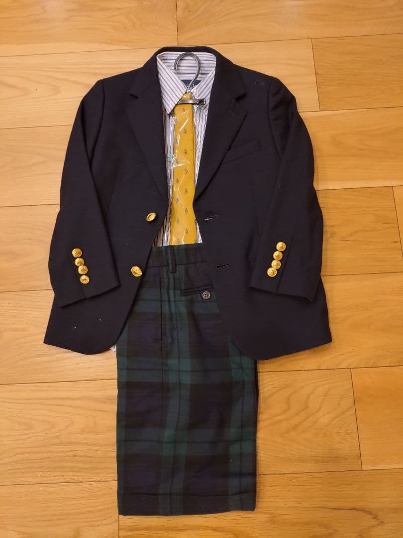 美品　ラルフローレン　4点セット　フォーマル　120 スーツ　紺ブレ　ネイビー