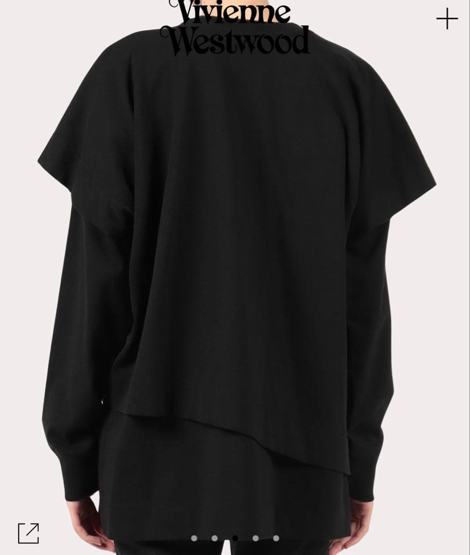 ヴィヴィアンウエストウッドUSAコットンオーガニック天竺レイヤードトップ