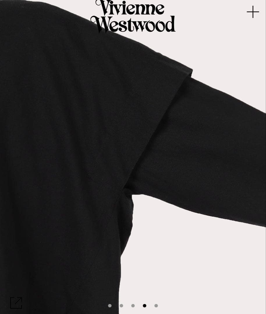 ヴィヴィアンウエストウッドUSAコットンオーガニック天竺レイヤードトップ