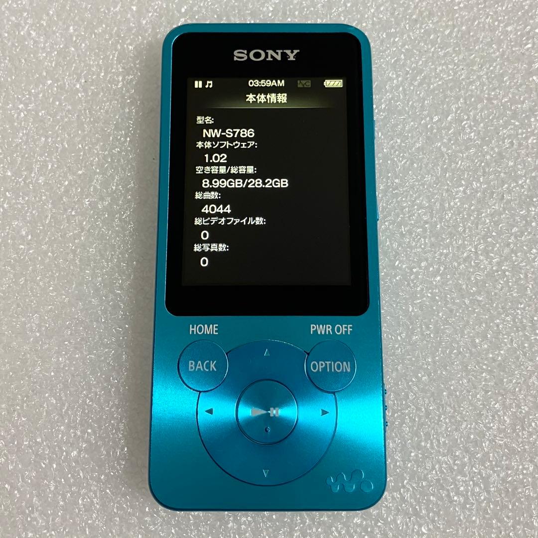 【希少品】SONY ウォークマン　NW-S786 32GB あお
