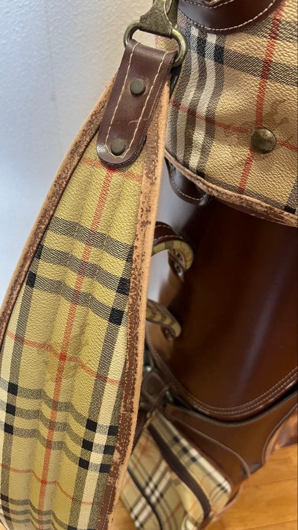Burberry チェック柄 ゴルフバッグ