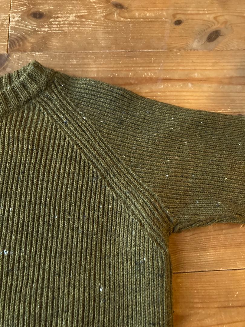 【美品】イングランド製 Kerry Woollen Mills 畔編みニット
