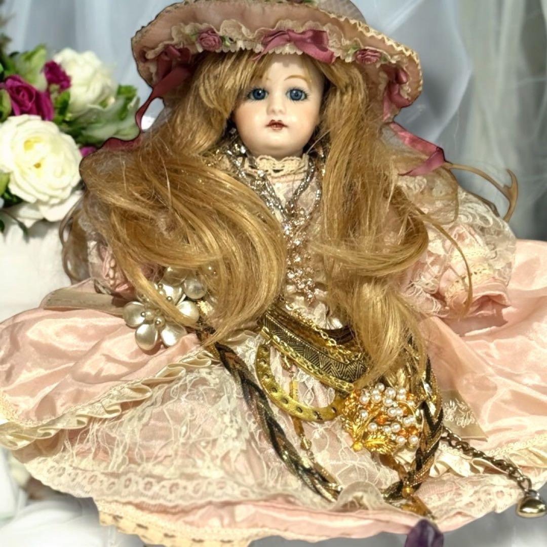 沙羅 アンティーク ビスクドール ゴーチェ ヘッド✕現代ビスクボディ再構成