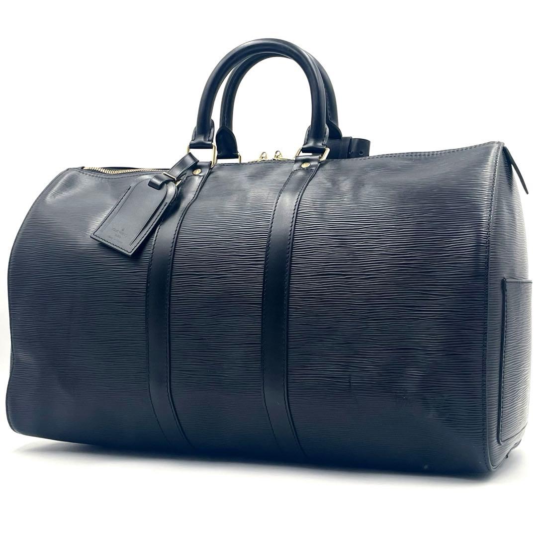 【極美品】ルイヴィトン キーポル45 ボストンバッグ エピ ブラックM59152