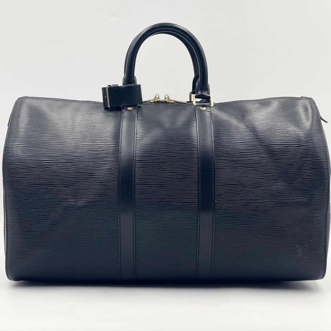 【極美品】ルイヴィトン キーポル45 ボストンバッグ エピ ブラックM59152