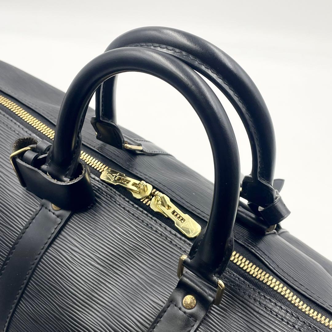 【極美品】ルイヴィトン キーポル45 ボストンバッグ エピ ブラックM59152