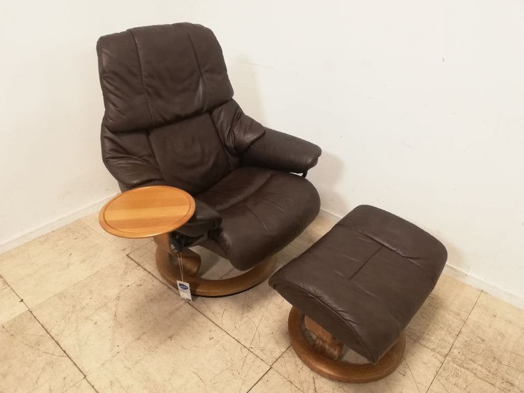 モデルルーム展示品 EKORNES ストレスレスチェア レノ（M） オットマン付