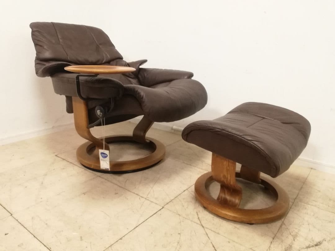 モデルルーム展示品 EKORNES ストレスレスチェア レノ（M） オットマン付
