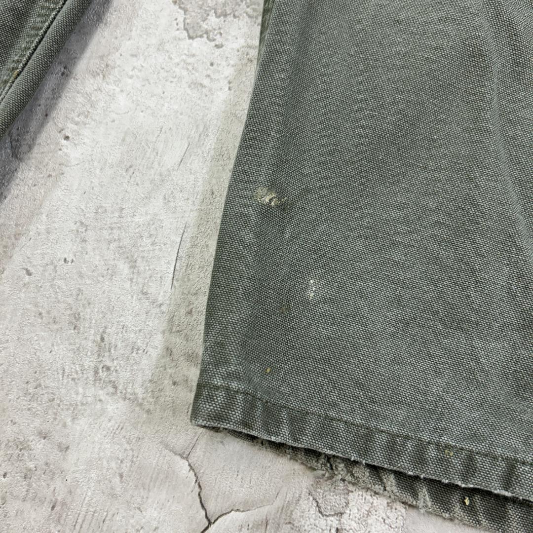 ゆ*こ様 カーハート　ダック　ペインターパンツ　MOS　雰囲気抜群　古着　グリー