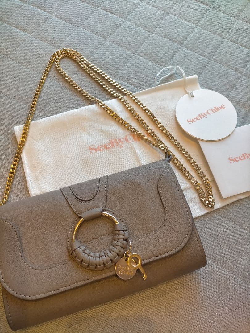 シーバイクロエ SeeByChloé 長財布 チェーンウォレット
