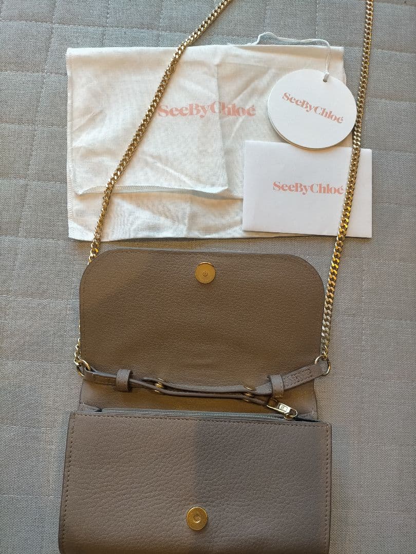 シーバイクロエ SeeByChloé 長財布 チェーンウォレット