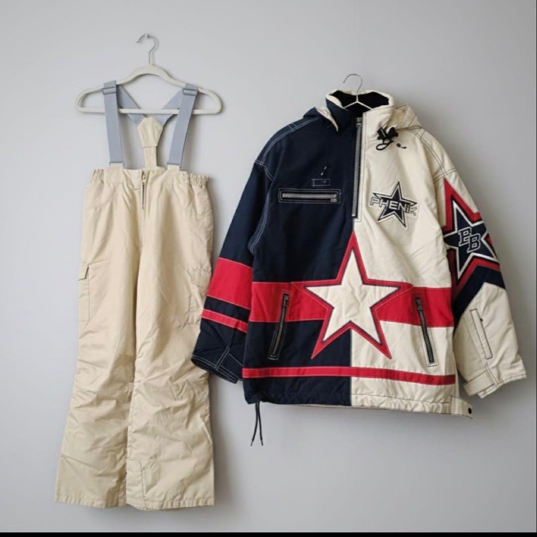 PHENIX スキーウェアセット ネイビー/クリーム/レッド