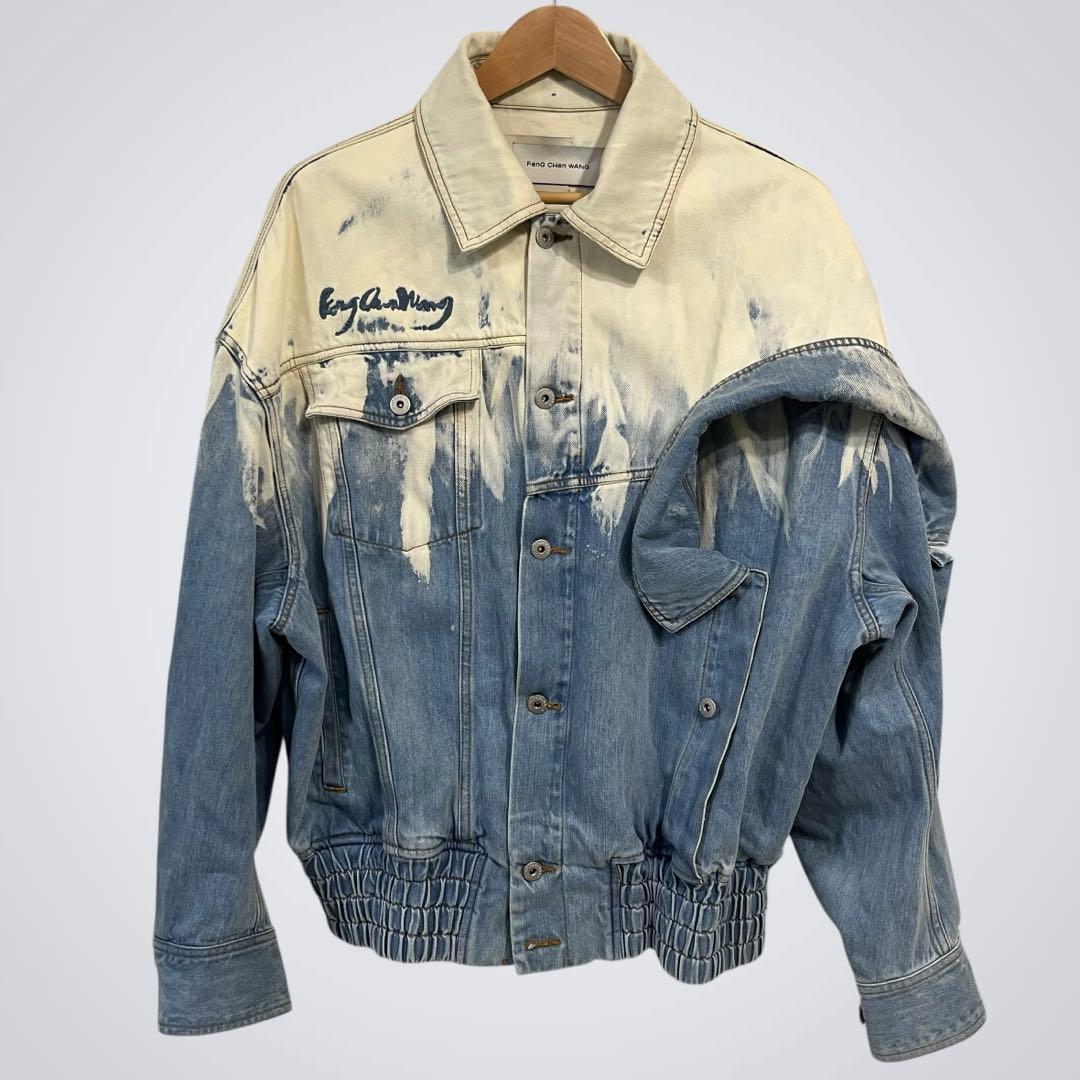【人気】Feng Chen Wang レイヤードデニムジャケット Mサイズ