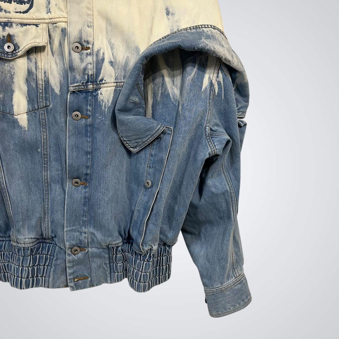 【人気】Feng Chen Wang レイヤードデニムジャケット Mサイズ